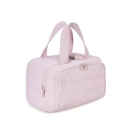 Women's 4-in-1 Puffy Toiletry Bag – Large Travel Makeup & Skincare Organizer