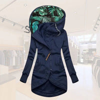 Women's Asymmetrical Longline Hooded Jacket