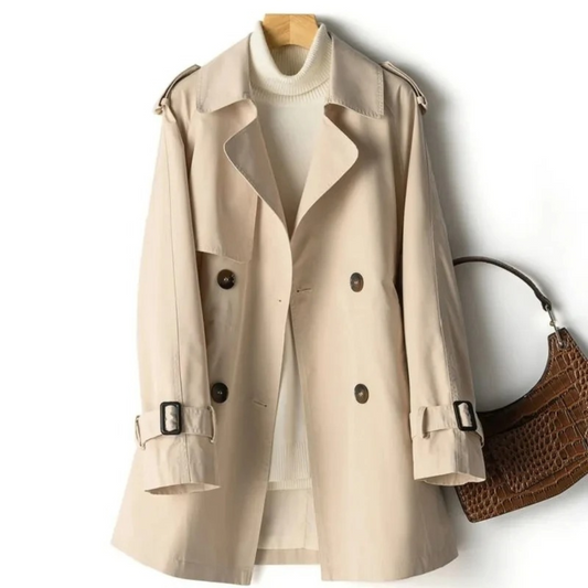 Women's Belted Double-Breasted Coat