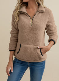 Women's Half-Zip Pullover Sweater