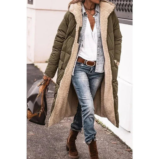 Women's Hooded Longline Puffer Coat