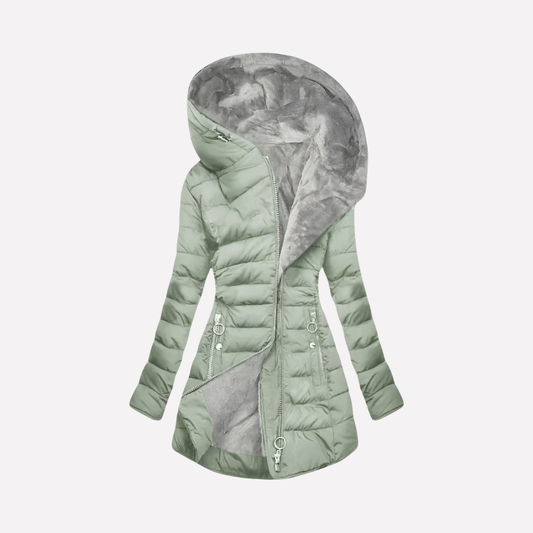 Women's Hooded Zip-Up Winter Coat