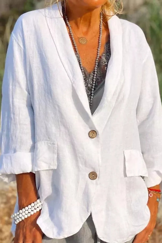 Women's Lightweight Button-Front Blazer