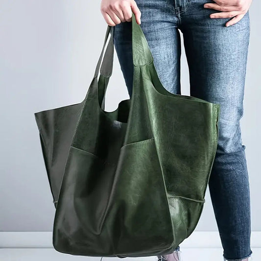 Women's Oversized Magnetic Closure Tote Bag