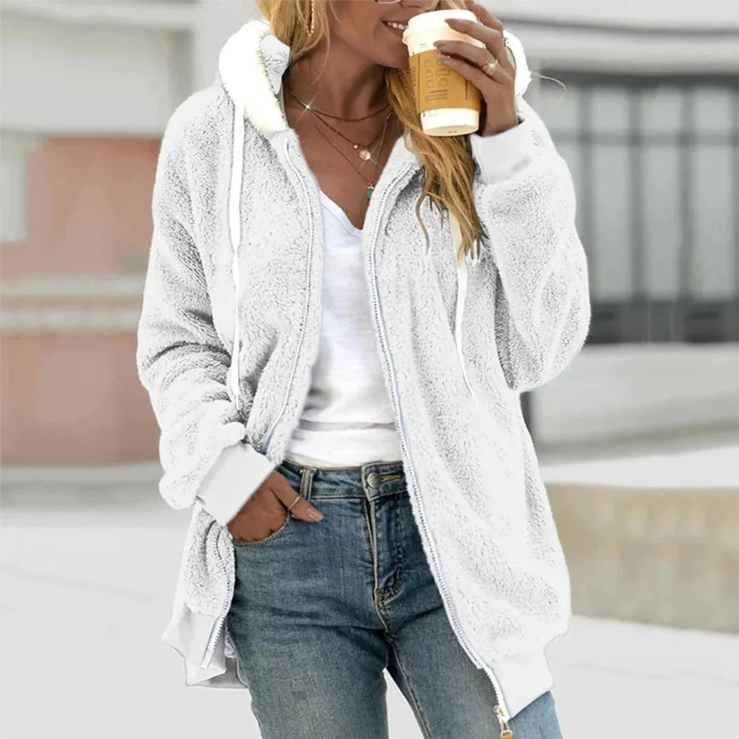 Women's Plush Hooded Jacket