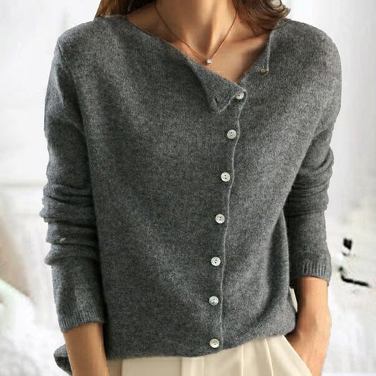 Women's Relaxed-Fit Button-Up Cardigan
