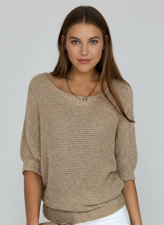 Women's Short-Sleeve Sweater