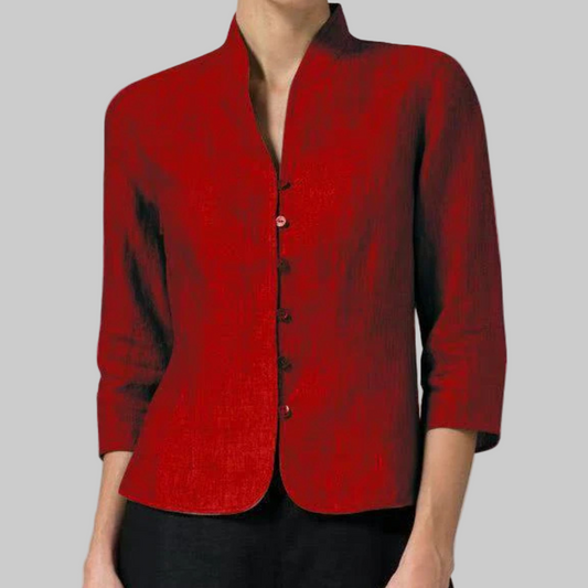 Women’s Stand-Collar Blouse
