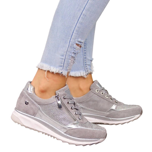 Women's Walking Shoes with Non-Slip Sole and Modern Look